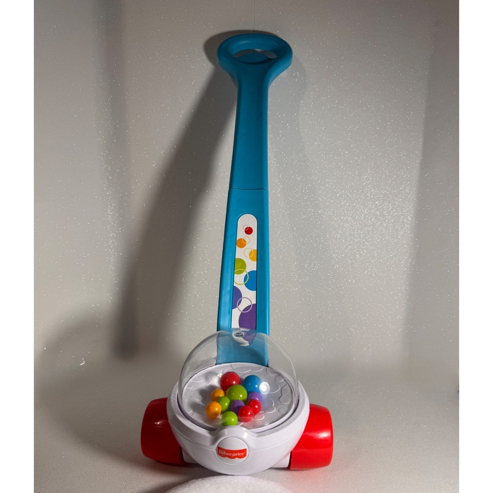 Fisher Price Corn Popper Push Toy Blue White Red FGY72 2017 Mattel
